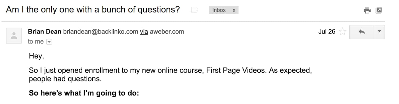 نمونه کمپین بازاریابی ایمیل.